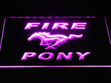 FREE Mustang Fire Pony LED Sign - Purple - TheLedHeroes