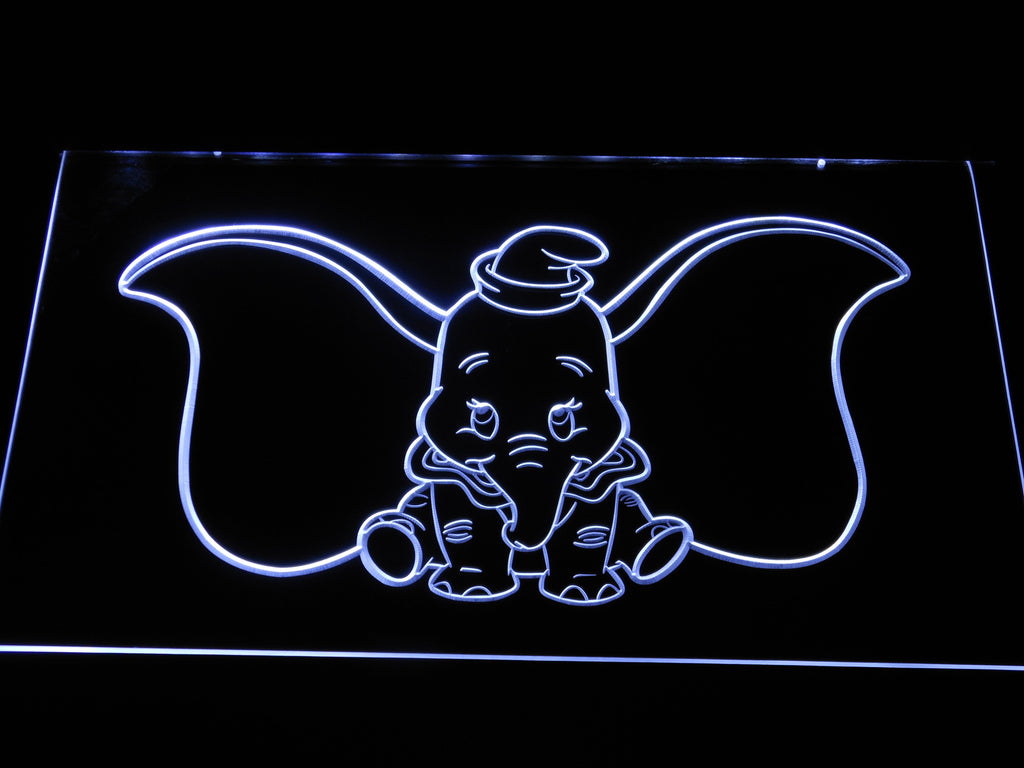 Dumbo LED Neon Sign USB - White - TheLedHeroes