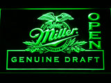 FREE Miller Geniune Draft Open LED Sign - Green - TheLedHeroes