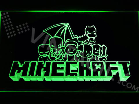 FREE Minecraft 4 LED Sign - Green - TheLedHeroes