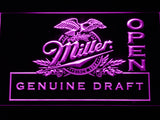 FREE Miller Geniune Draft Open LED Sign - Purple - TheLedHeroes