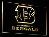 Cincinnati Bengals LED Neon Sign USB - Yellow - TheLedHeroes