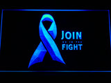 FREE Join us in the Fight LED Sign - Blue - TheLedHeroes