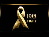 FREE Join us in the Fight LED Sign - Yellow - TheLedHeroes