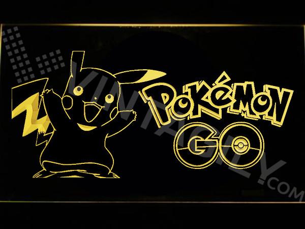 Pokemon Go Pikachu LED Neon Sign Electrical - Yellow - TheLedHeroes