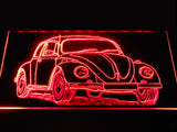 Volkswagen Beetle LED Neon Sign USB - Red - TheLedHeroes