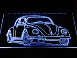 Volkswagen Beetle LED Neon Sign USB - White - TheLedHeroes