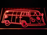 Volkswagen Bus LED Neon Sign USB - Red - TheLedHeroes