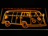 Volkswagen Bus LED Neon Sign USB - Yellow - TheLedHeroes