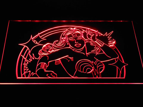 Wonder Lady LED Neon Sign Electrical - Red - TheLedHeroes