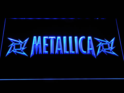 FREE Metallica (7) LED Sign - Blue - TheLedHeroes