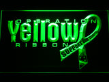 FREE Operation Yellow Ribbon LED Sign - Green - TheLedHeroes
