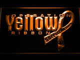 FREE Operation Yellow Ribbon LED Sign - Orange - TheLedHeroes