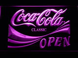 FREE Coca Cola Open LED Sign - Purple - TheLedHeroes