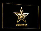 Dallas Cowboys LED Neon Sign USB - Yellow - TheLedHeroes
