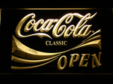 FREE Coca Cola Open LED Sign - Yellow - TheLedHeroes