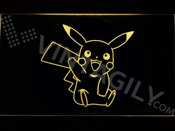 Pikachu LED Neon Sign Electrical - Yellow - TheLedHeroes