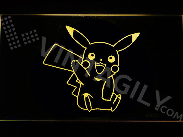 FREE Pikachu LED Sign - Yellow - TheLedHeroes