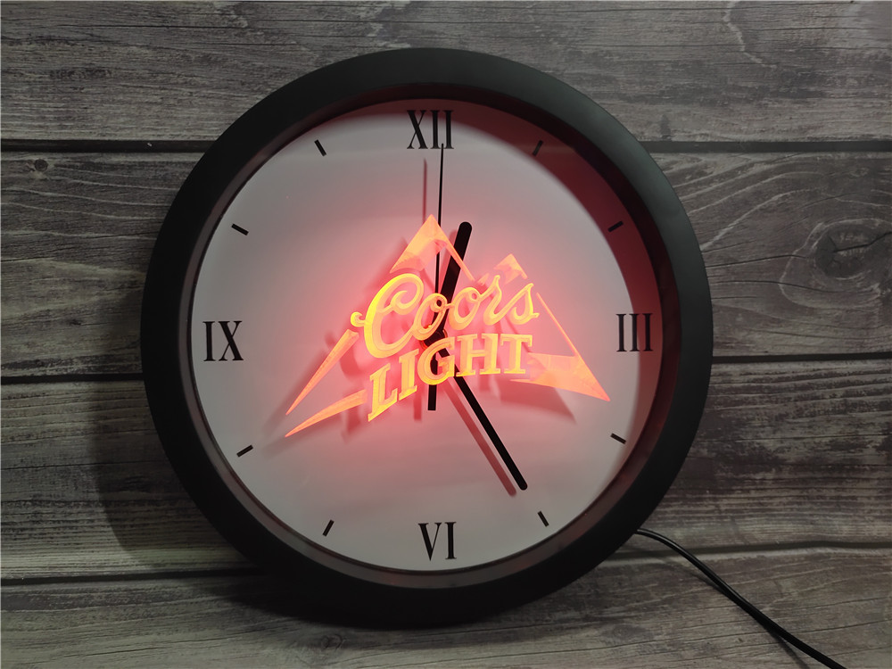 Coors Light LED Wall Clock - Multicolor - TheLedHeroes