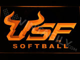 USF Softball LED Neon Sign USB - Orange - TheLedHeroes