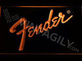 Fender LED Neon Sign USB - Orange - TheLedHeroes