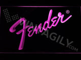 Fender LED Neon Sign USB - Purple - TheLedHeroes