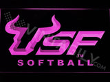 USF Softball LED Neon Sign USB - Purple - TheLedHeroes