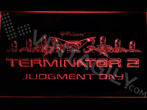 Terminator 2 Judgment Day LED Neon Sign Electrical - Red - TheLedHeroes
