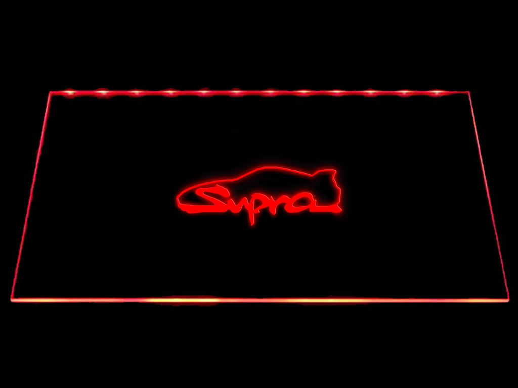 Toyota Supra LED Neon Sign USB - Red - TheLedHeroes