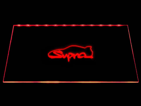 Toyota Supra LED Neon Sign USB - Red - TheLedHeroes