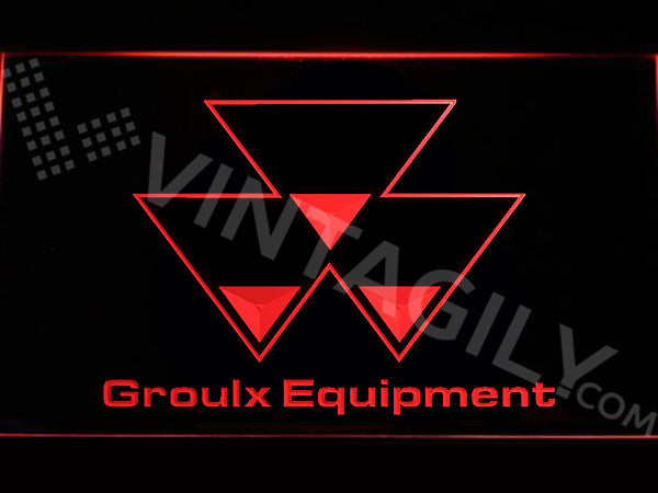 FREE Groulx Equipment LED Sign - Red - TheLedHeroes