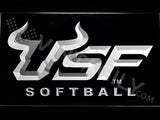 USF Softball LED Neon Sign USB - White - TheLedHeroes