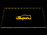 Toyota Supra LED Neon Sign USB - Yellow - TheLedHeroes