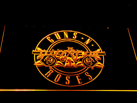 FREE Guns N Roses LED Sign - Yellow - TheLedHeroes
