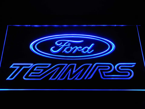 Ford TEAMRS LED Neon Sign USB - Blue - TheLedHeroes