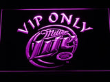 Miller Lite VIP Only LED Neon Sign Electrical - Purple - TheLedHeroes