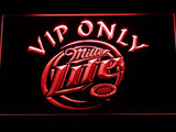 Miller Lite VIP Only LED Neon Sign Electrical - Red - TheLedHeroes