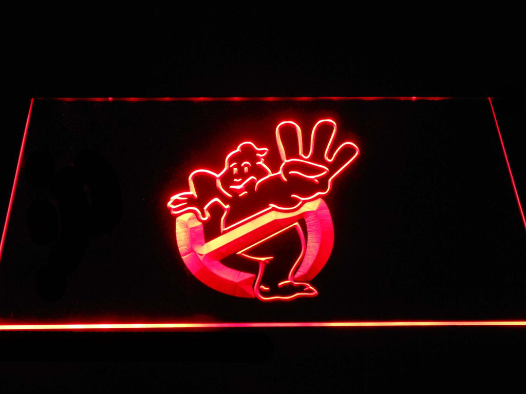 Ghostbusters (2) LED Neon Sign USB - Red - TheLedHeroes