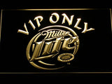 Miller Lite VIP Only LED Neon Sign Electrical - Yellow - TheLedHeroes