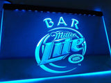 Miller Lite Bar LED Neon Sign USB - Blue - TheLedHeroes