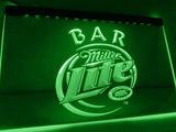Miller Lite Bar LED Neon Sign USB - Green - TheLedHeroes