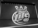 Miller Lite Bar LED Neon Sign USB - White - TheLedHeroes