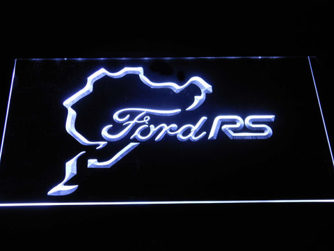 Ford RS LED Neon Sign USB - White - TheLedHeroes