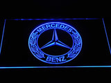 Mercedes Benz LED Neon Sign USB - Blue - TheLedHeroes