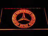 Mercedes Benz LED Neon Sign USB - Orange - TheLedHeroes