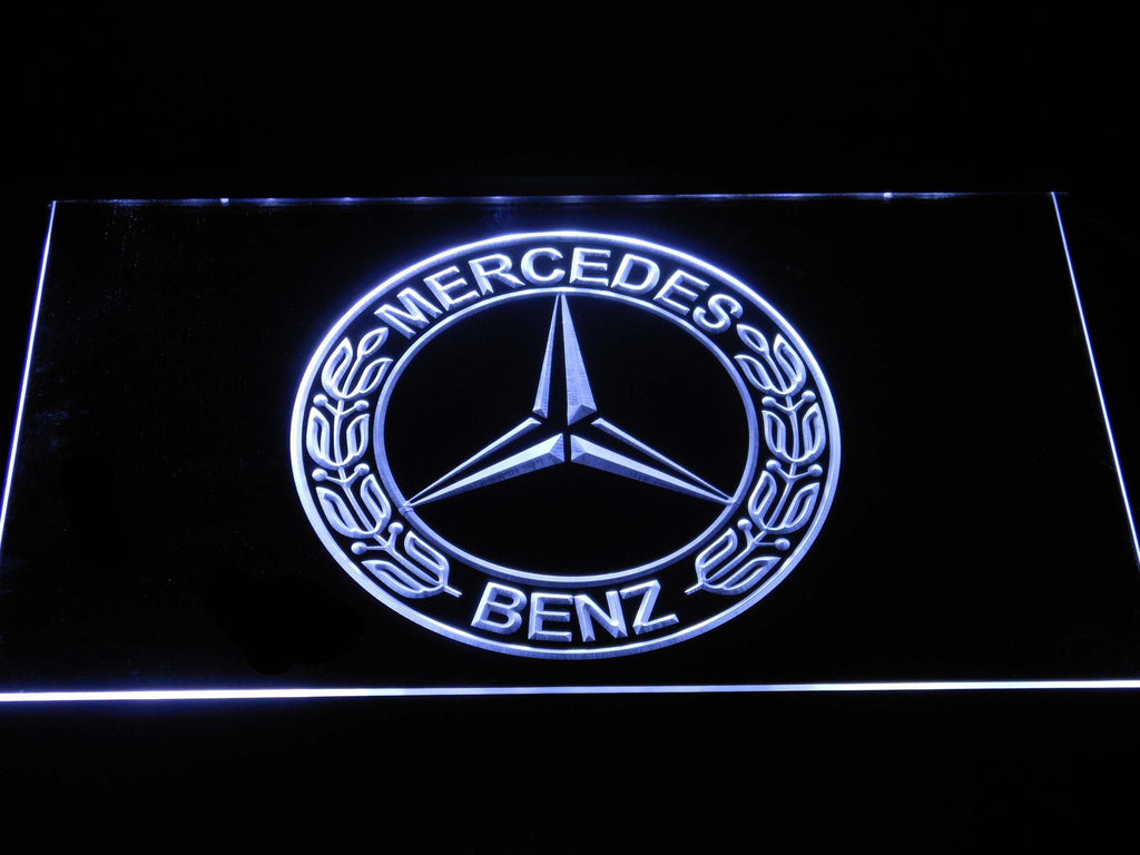 Mercedes Benz LED Neon Sign USB - White - TheLedHeroes