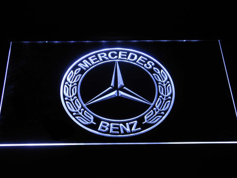 FREE Mercedes Benz LED Sign - White - TheLedHeroes