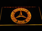 Mercedes Benz LED Neon Sign USB - Yellow - TheLedHeroes