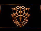 FREE De Oppresso Liber LED Sign - Orange - TheLedHeroes