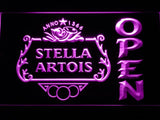 Stella Artois Open LED Neon Sign Electrical - Purple - TheLedHeroes